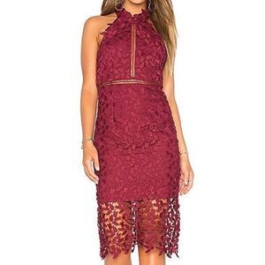 Bardot Gemma Dress Burgundy